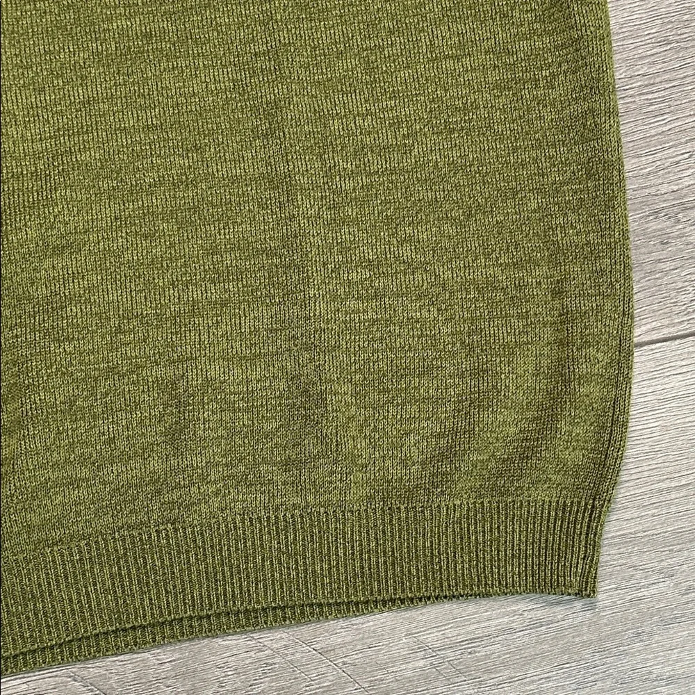 Tommy Bahama 1/2 Zip Silk Cotton Blend Long Sleeve Sweater Green Size XL‎